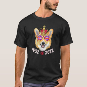 Camiseta Rainha Platinum Jubilee T Queen's Royal Corgi Sung