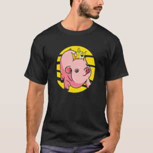 Camiseta Rainha Porquinha Mini Fofa Dona de Porco Miniatura