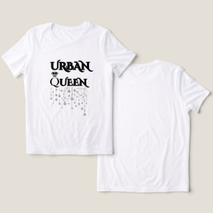 CAMISETA RAINHA PRETA E BRANCA DIAMANTE RARO MULHERES