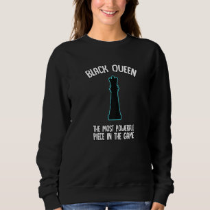 Camiseta Rainha Preta Xadrez Mais Poderosa Afro-Americana