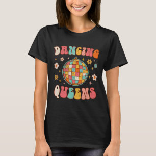Camiseta Rainha Retro Bridesmaids dança 70 Disco Bachelo