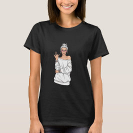 Camiseta Rainha Retro do Estilo de Rua - Arte Pop Vintage d