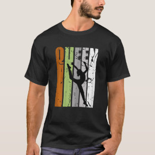 Camiseta Rainha Rítmica Gymnastics Aniversário Silhouette F