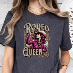 Camiseta Rainha Rodeo, Presente de Garota, Chefe Rosa