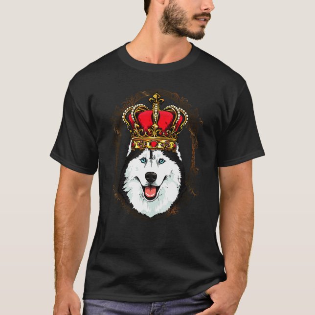 Camiseta Rainha Siberian Husky (Frente)