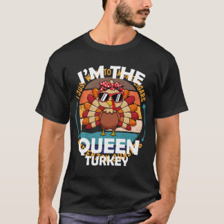 Camiseta Rainha Turquia Grupo Familiar de Ação de Graças Pa