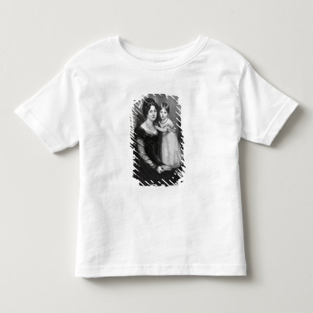 Camiseta Rainha Vitória como criança com a mãe (Frente)