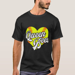 Camiseta Rainhas Abelhas Time Softbol Liga T-ball Meninas