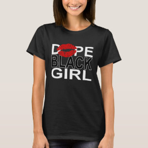 Camiseta Rainhas bonito Educadas Rainhas Meninas Melanina A
