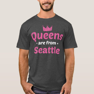 Camiseta Rainhas De Seattle Washington Hometown Wa Hom