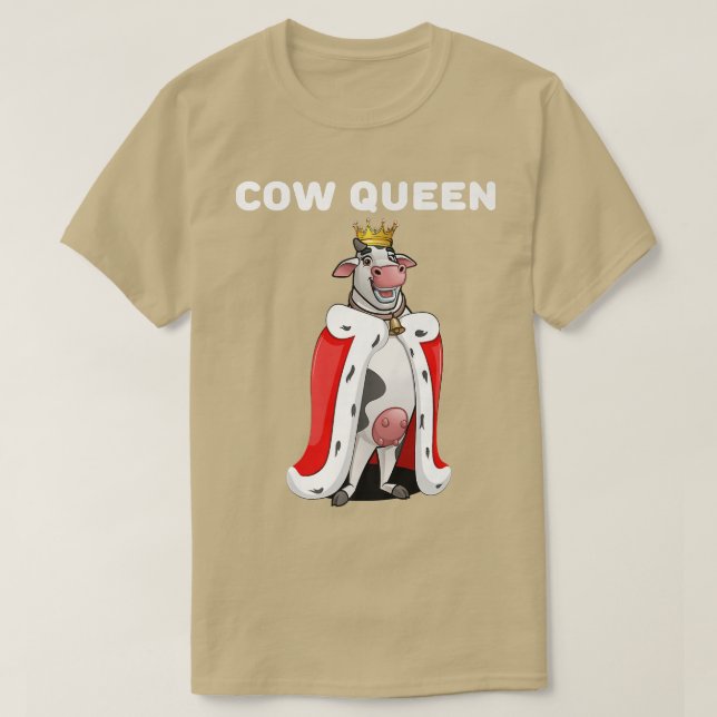 Camiseta Rainhas de Vaca Vêm Vaca Para Vacas Agricultoras (Frente do Design)