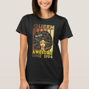 Camiseta Rainhas desde 1994 27º aniversário Melanina Mulher