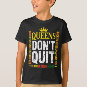 Camiseta Rainhas História Negra Rainhas Orgulho Kente Para