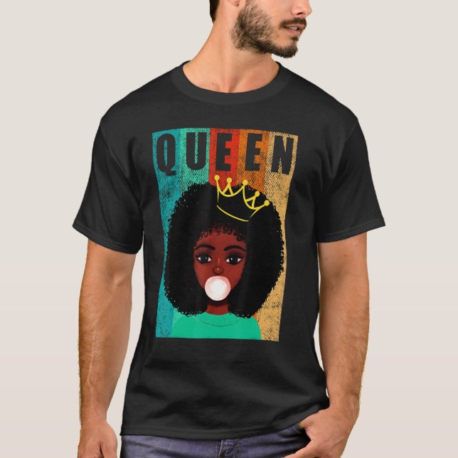 Camiseta Rainhas Negras Afro Empoderam História Negra (Frente)