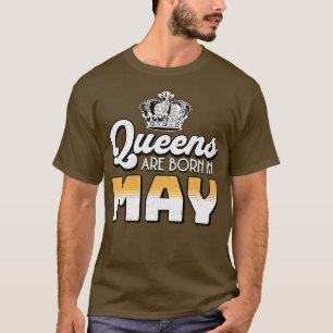 Camiseta Rainhas reais são nasceres no dia 05 de maio Prese