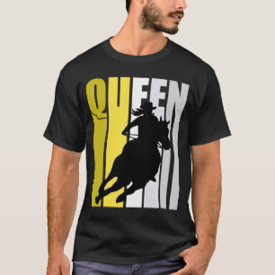 Camiseta Rainhas Rodeadas da Corrida de Barrel Galinhas Ret