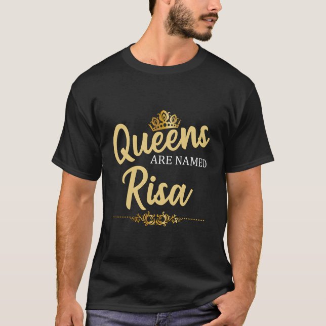 Camiseta Rainhas São Chamadas Risa Personalizada De Anivers (Frente)