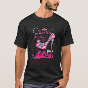 Camiseta Rainhas São Nasceres Em Maio De 1962 60º Aniversár