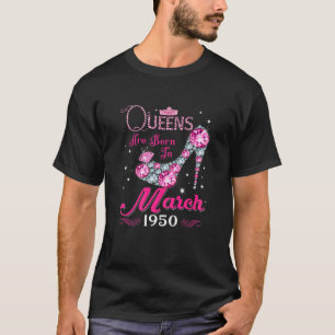 Camiseta Rainhas São Nasceres Em Março De 1950 Queens 71Rua