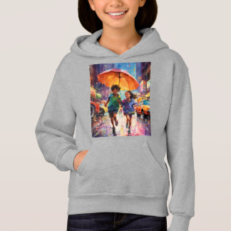 Camiseta "Rainy Day Bliss: Hoodie Adventures"
