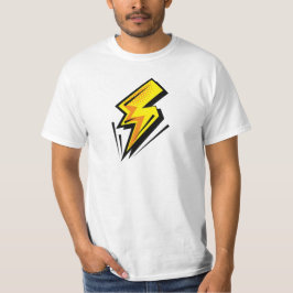 Camiseta Raio - Amarelo com contornos pretos