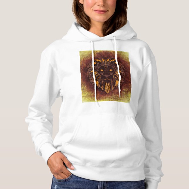 Camiseta "Raio com Estilo: Camisa-Leão Majestosa" (Frente)