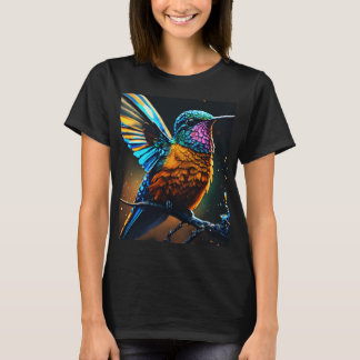 Camiseta Raio de Hummingbird: Teto de Arte em Linha de Fogo