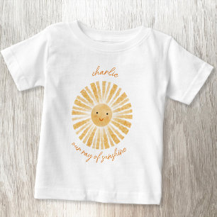 Camiseta Raio de Sol Personalizado em Aquarela