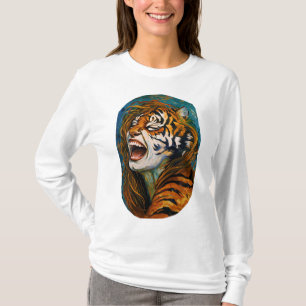 Camiseta Raio do Coração Selvagem - Tigresa Colorida