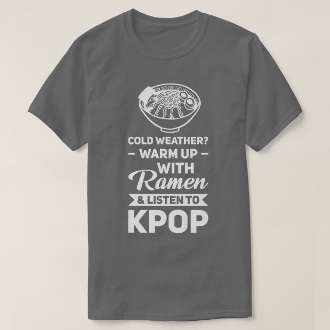 Camiseta Raio do tempo frio e ouça a mescla do kpop (Frente do Design)