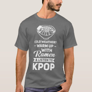 Camiseta Raio do tempo frio e ouça a mescla do kpop