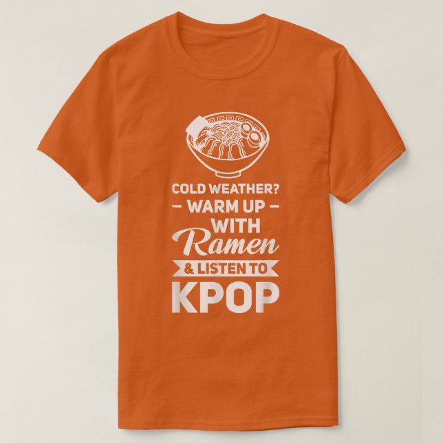Camiseta Raio do tempo frio e ouça a mescla do kpop (Frente do Design)