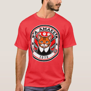 Camiseta Raio Gato Japonês Bonito 2