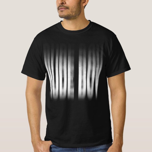 Camiseta Raio Menino Desfocado Efeito Tipografia Reggae (Frente)