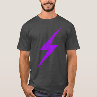 Camiseta Raio Roxo Da Vintagem Anarquista-Feminista