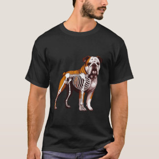 Camiseta Raio X Anatomia do Corpo do Bulldog Radiografia Es
