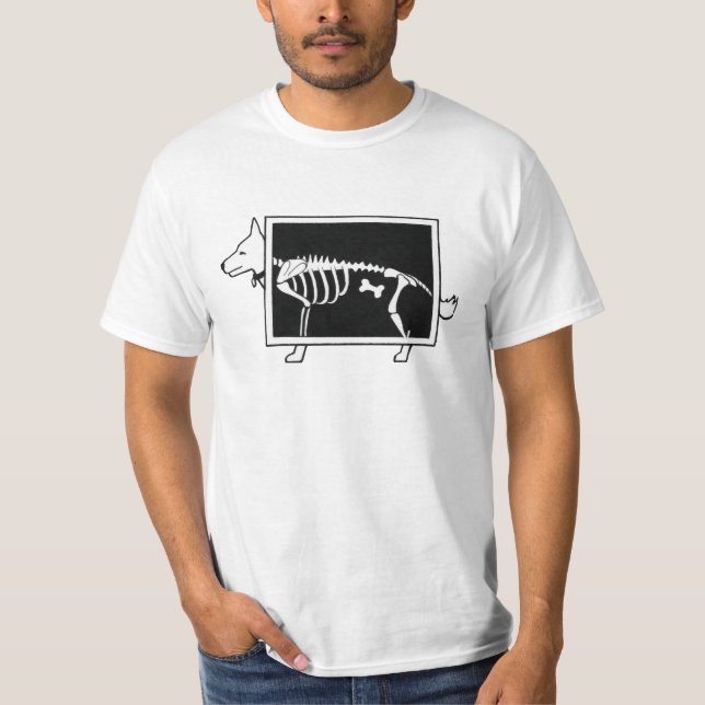 Camiseta Raio-X do cão (Frente)