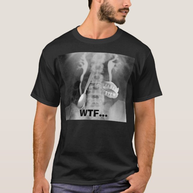 Camiseta raio X, WTF… (Frente)