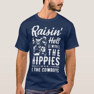 Camiseta Raios Com Os Hippies A Música Dos Cowboys