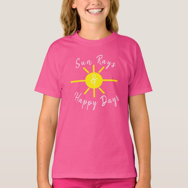 Camiseta Raios do sol e dias felizes (Frente)