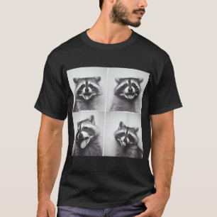 Camiseta Raios Raios Carrosos de Trash Raccoons Única