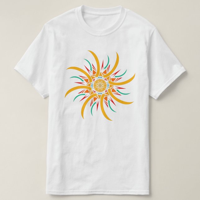 Camiseta raios solares (Frente do Design)