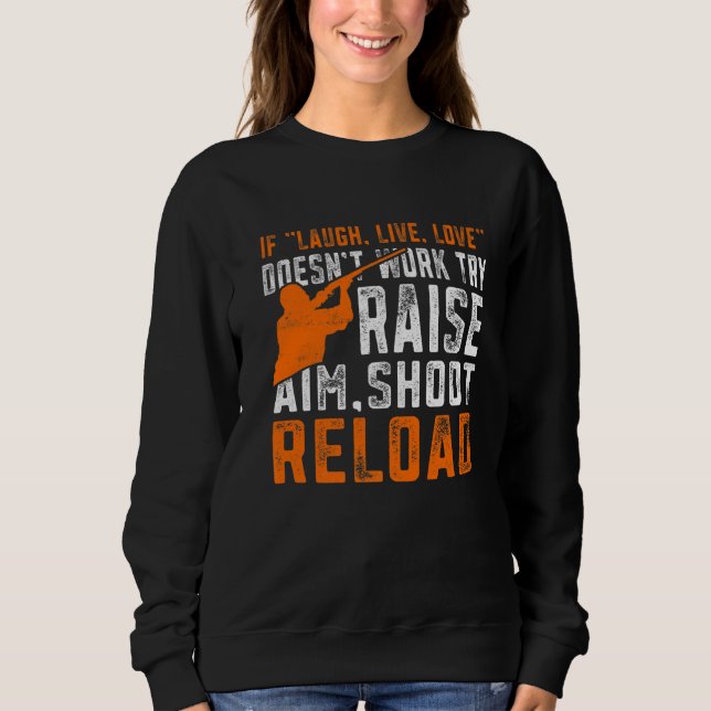 Camiseta Raise Aim Dispara Recarregar Armadilhas (Frente)
