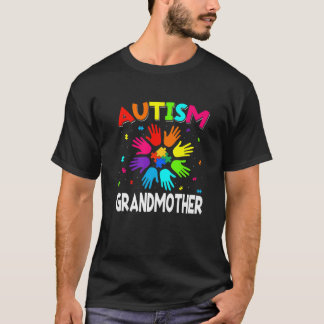 Camiseta Raise Hand Autism Awareness Grandmother Family Sup