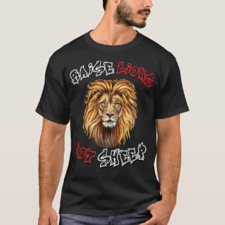 Camiseta Raise Lion não é ovelha