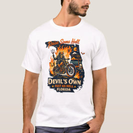 Camiseta Raise Some Hell Vintage Biker Design