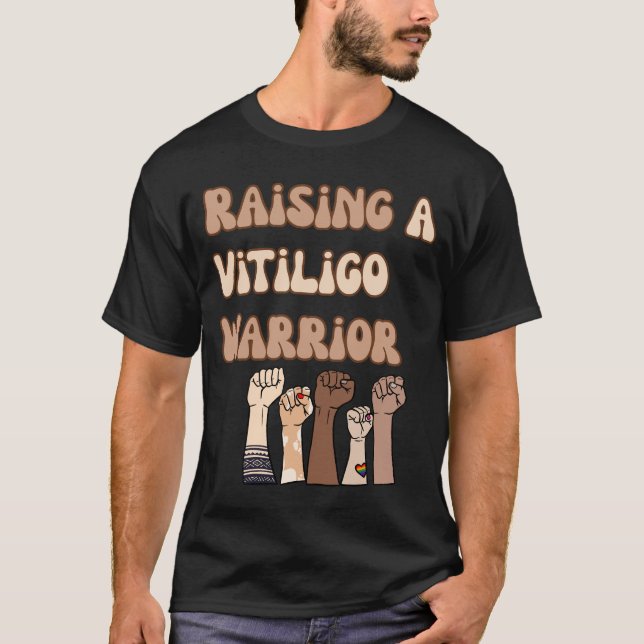 Camiseta Raising a Vitiligo Warrior – Self Love, Strength & (Frente)