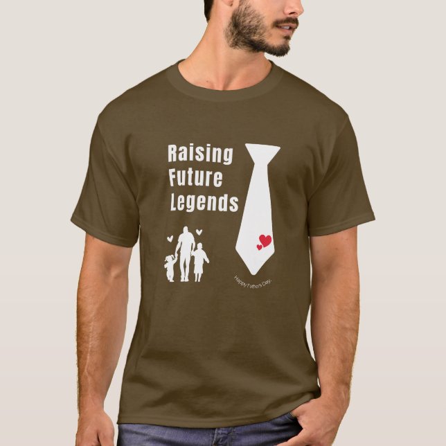 Camiseta Raising Future Legends Father's Day Gifts (Frente)