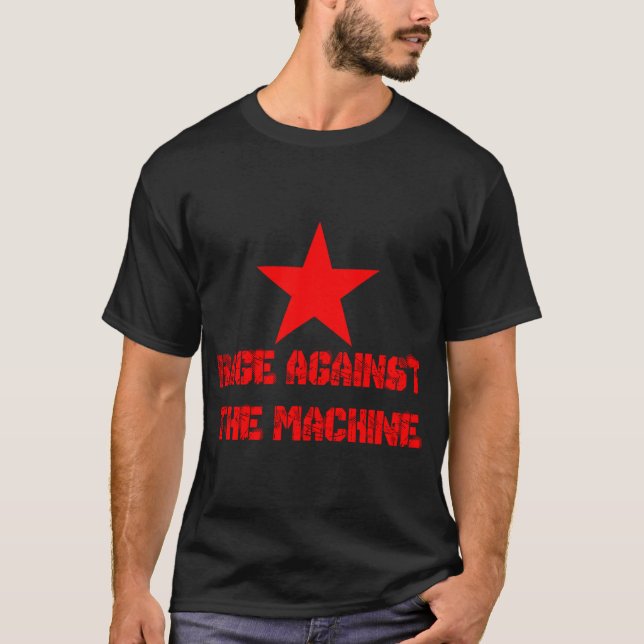 Camiseta raiva contra a máquina (Frente)