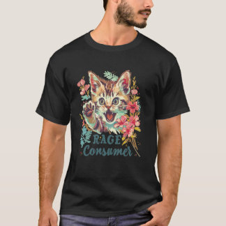 Camiseta Raiva de Gato Me Consome Humor Meme 3